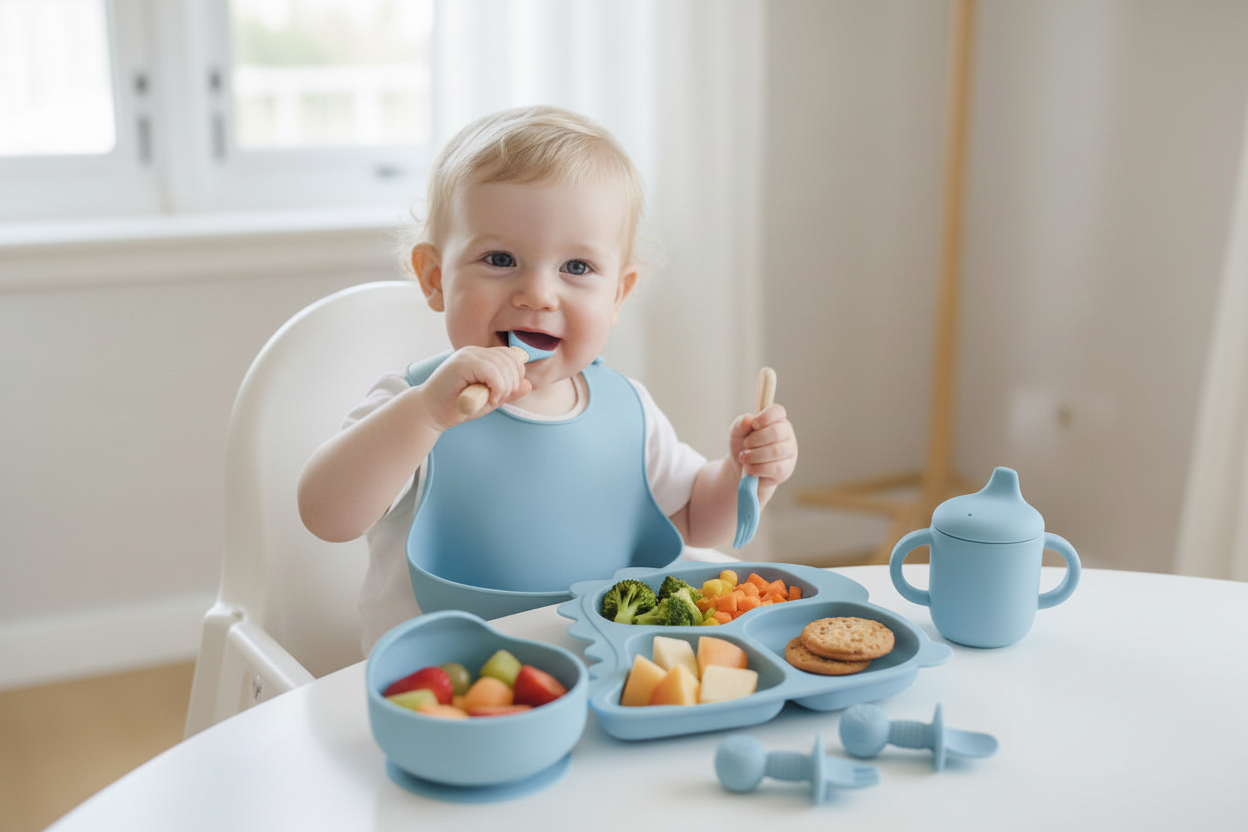 8pc Silicone Feeding Set