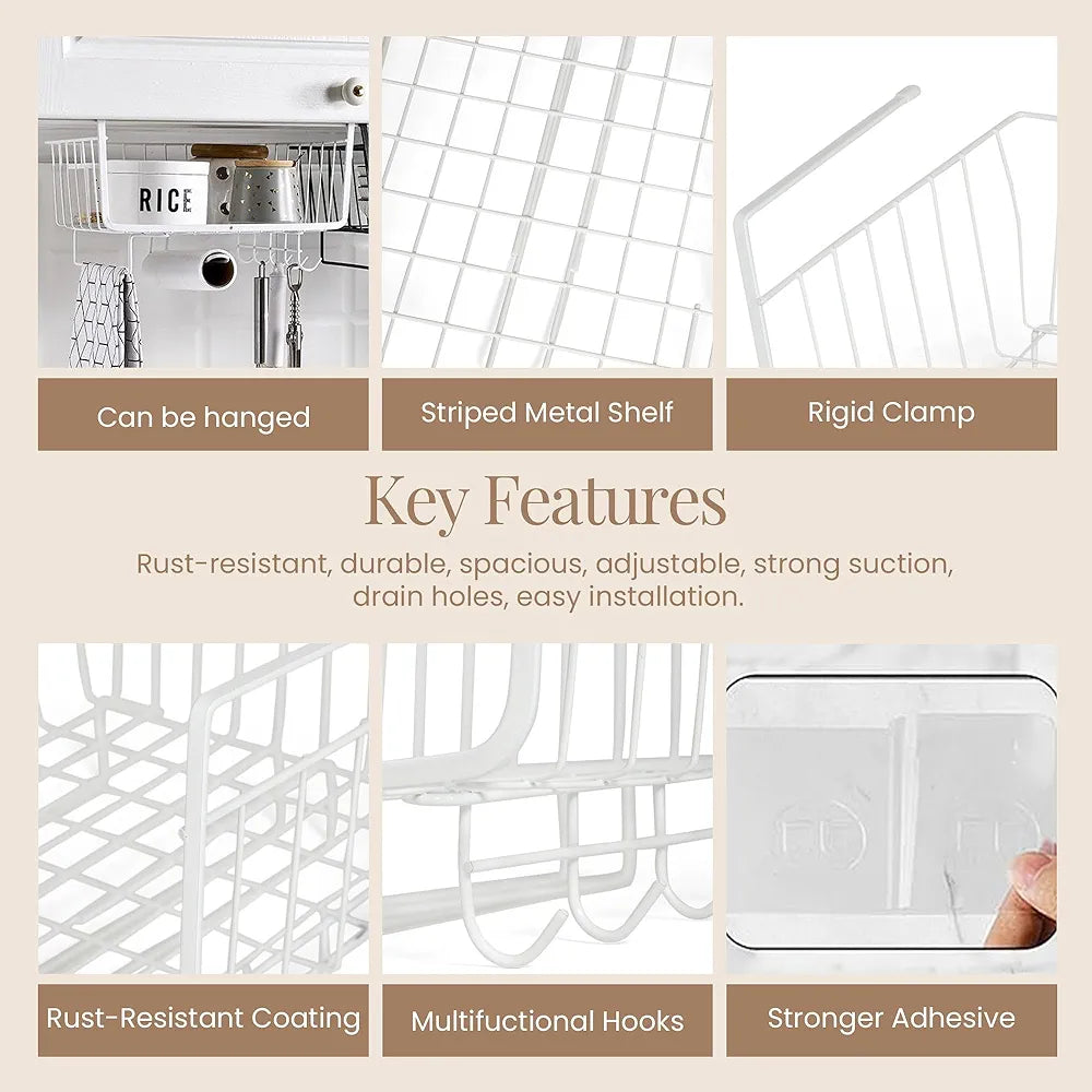 Under Shelf Organizer with Hooks