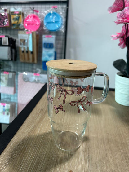 Glass Bow Mug