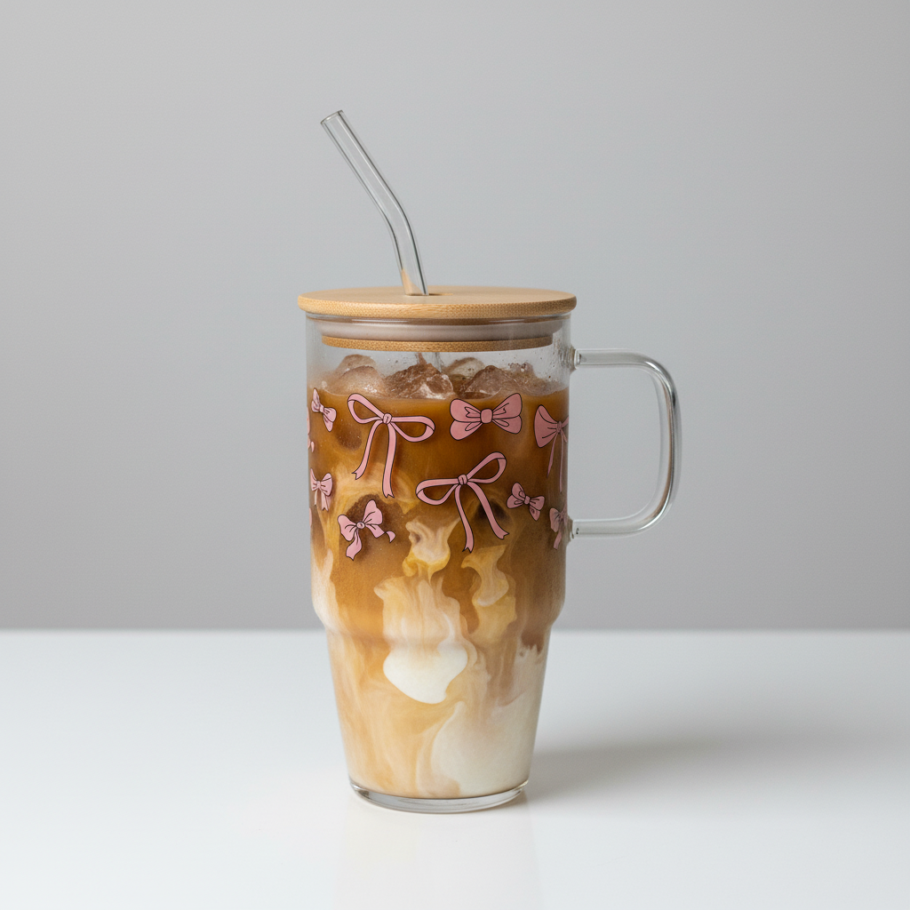 Glass Bow Mug