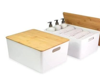 XL Bin with Bamboo Lid