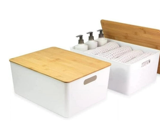 XL Bin with Bamboo Lid