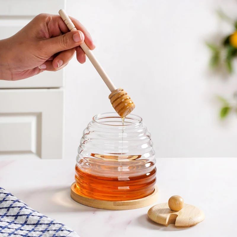 Glass Honey Jar