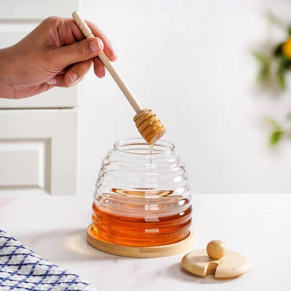 Glass Honey Jar