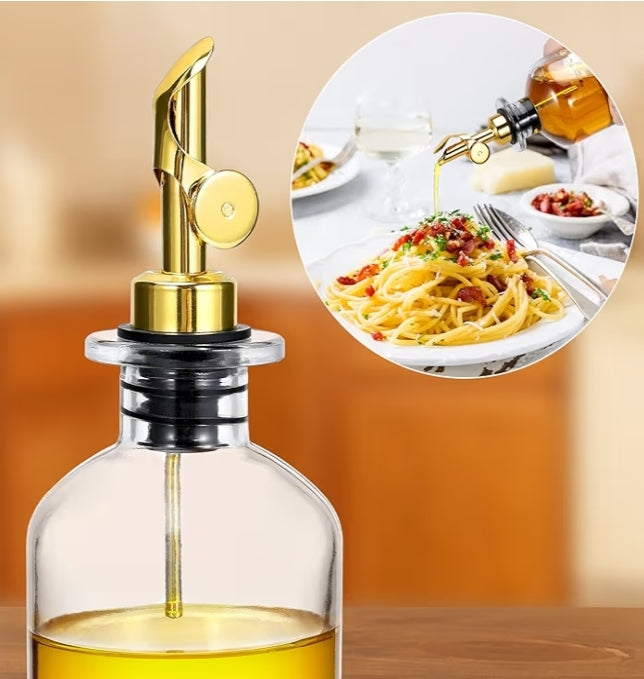 Glass Dispensers with Gold Spout