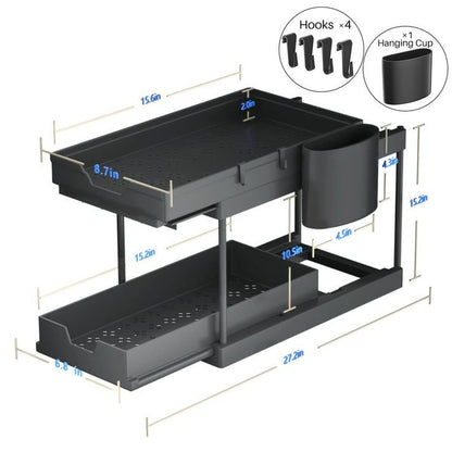 2-Tier Pull-Out Organizer