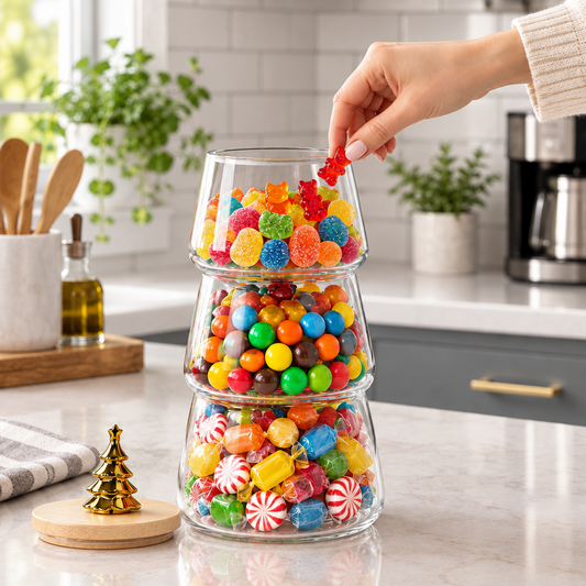 3 Tier Glass Jar
