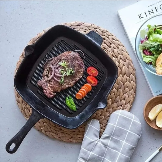10" Cast Iron Grill Pan
