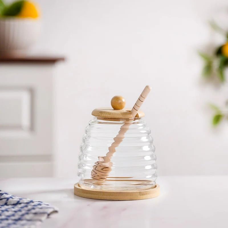 Glass Honey Jar