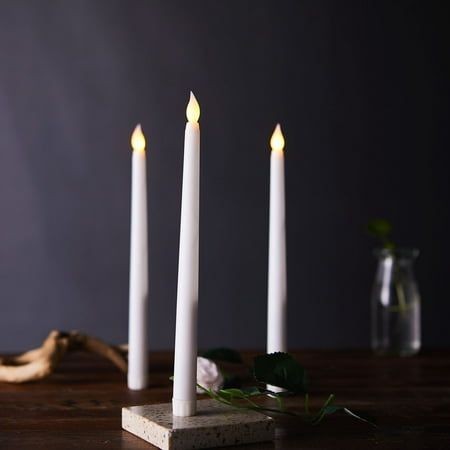 2pc Flameless Tapered Candles