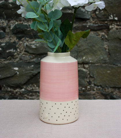 Polkadot & Pink Vase