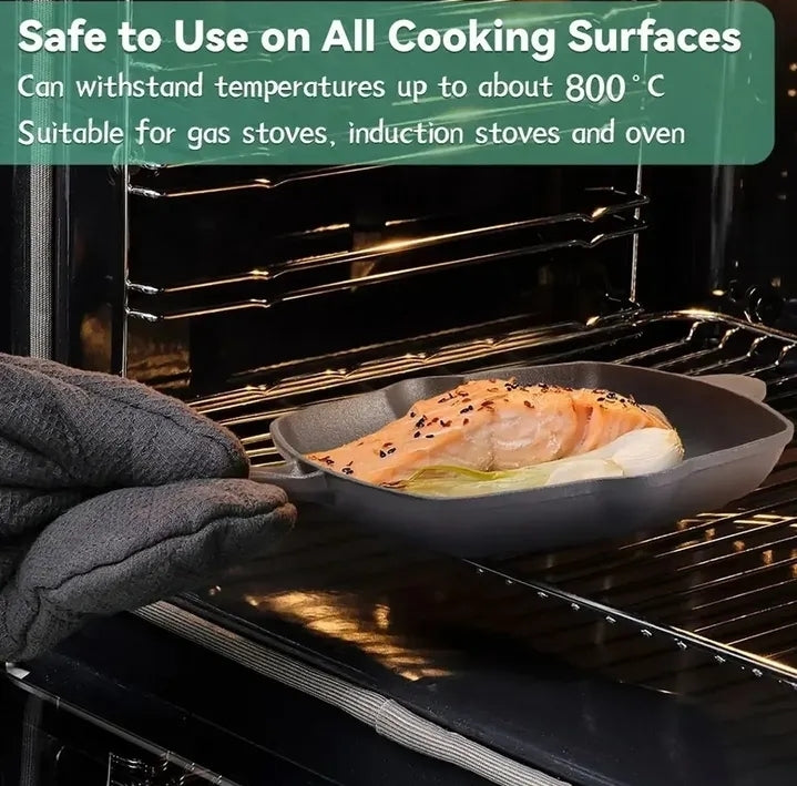 10" Cast Iron Grill Pan