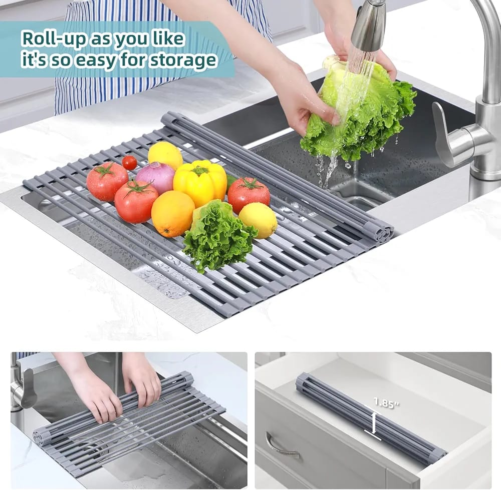 Roll-Up Sink Drainer
