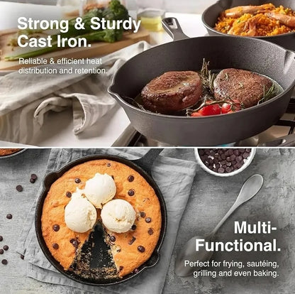 10" Cast Iron Grill Pan
