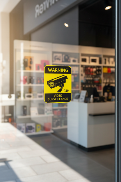 Adhesive Security Sign