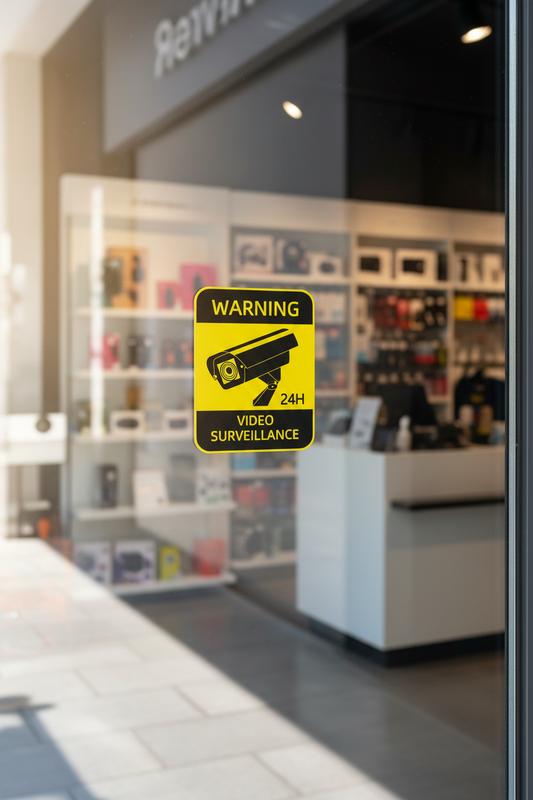 Adhesive Security Sign