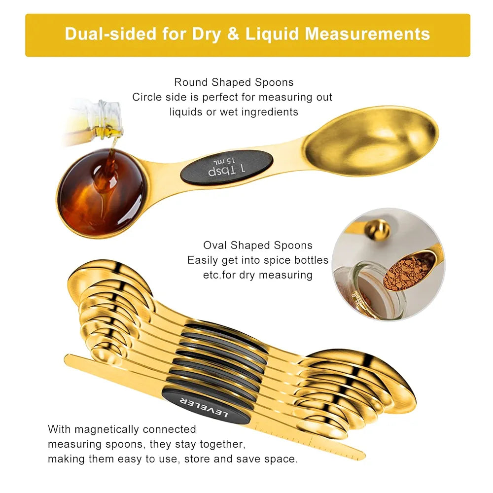 13pc Gold Measuring Set