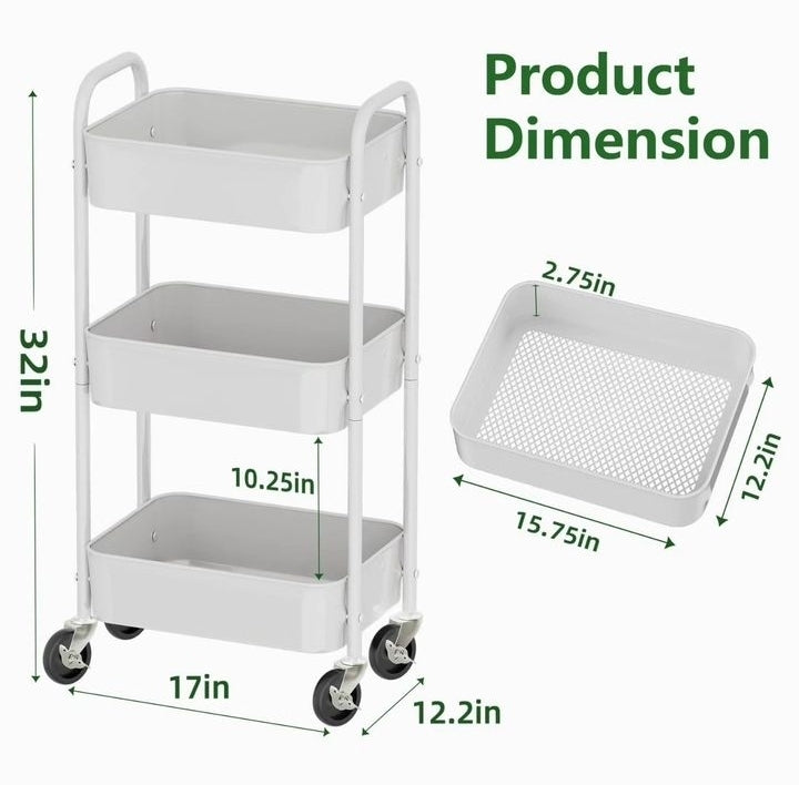 3-Tier Trolley