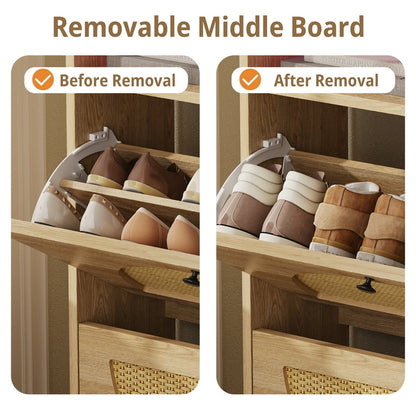Rattan Shoe Cabinet