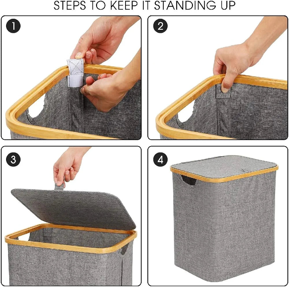 Grey Laundry Hamper
