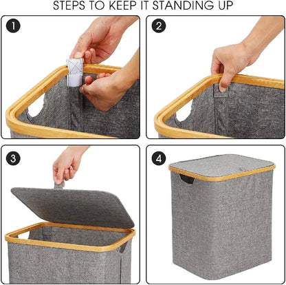 Grey Laundry Hamper