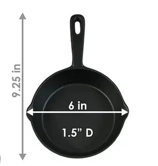 Pre-Seasoned Cast Iron Skillets