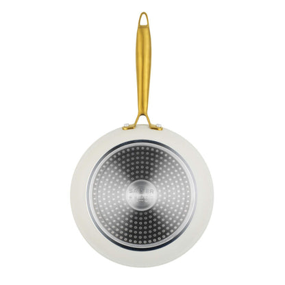 Ceramic Cookware with Gold Handles