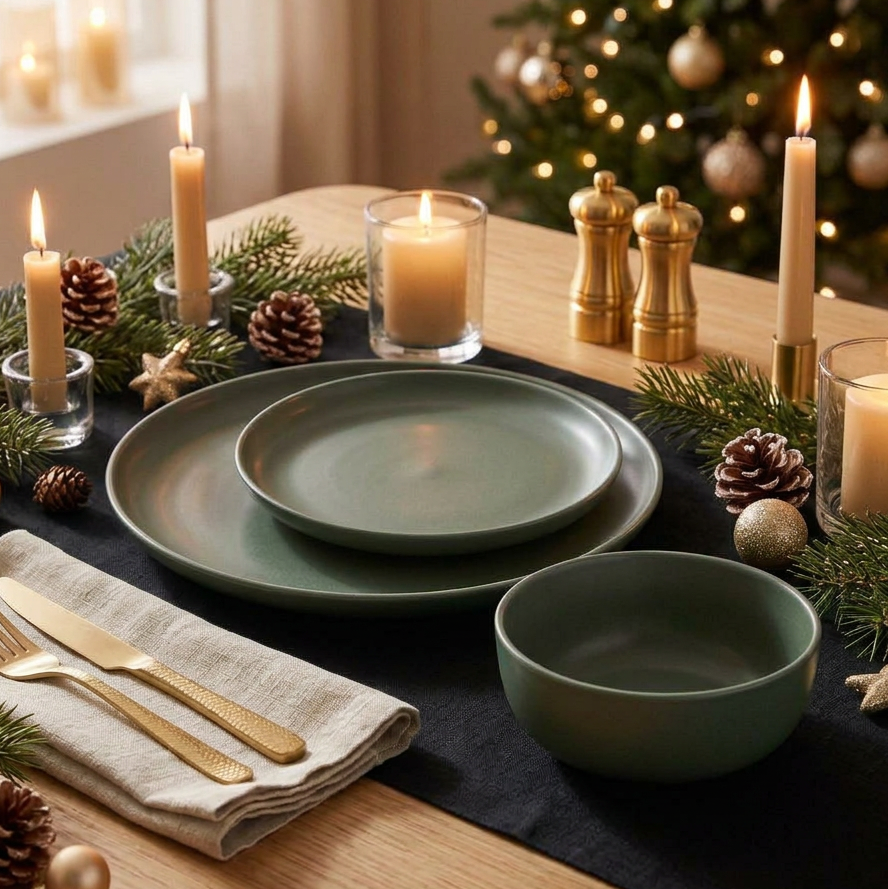 12pc Ceramic Dinnerware Set