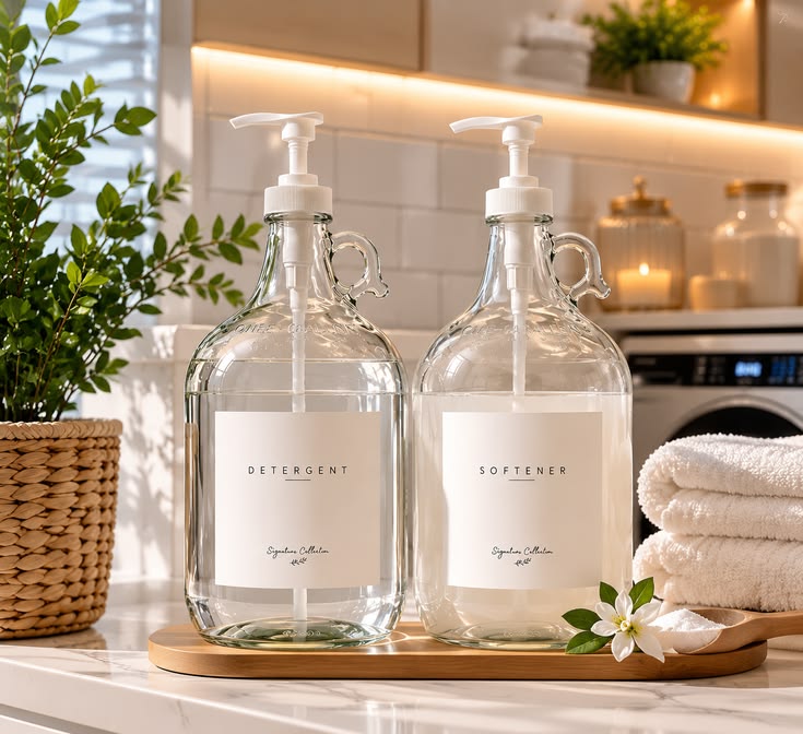 2L Glass Dispenser Bottles