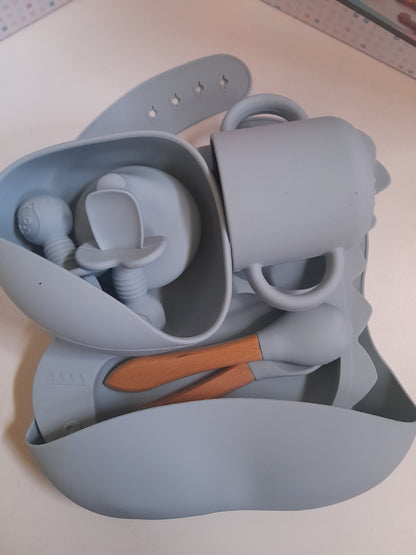 8pc Silicone Feeding Set