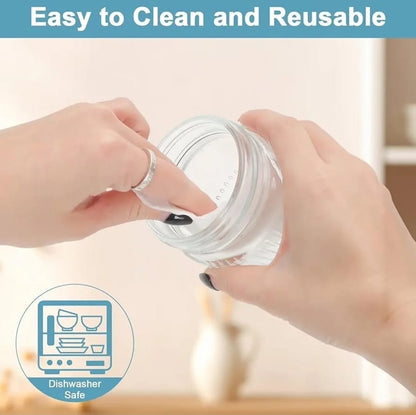 Glass Jars with Colored Lids