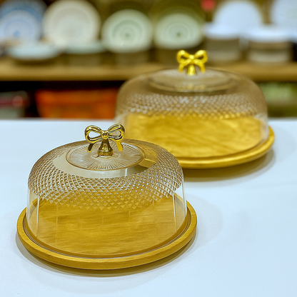 Acrylic Bow Dessert Holder