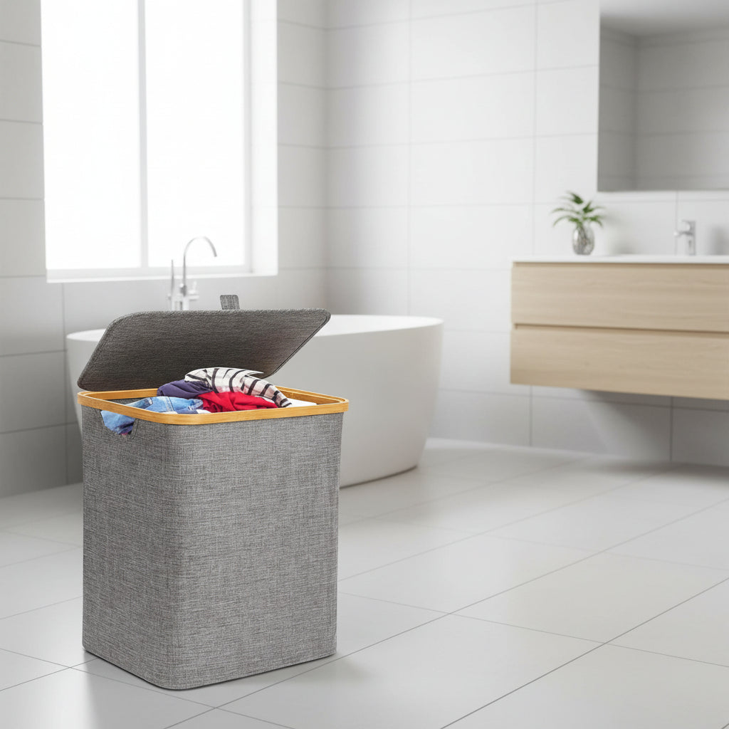Grey Laundry Hamper