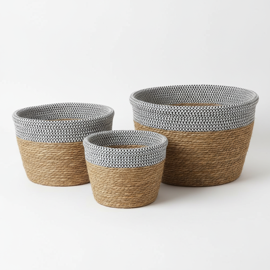 Patterned Woven Baskets
