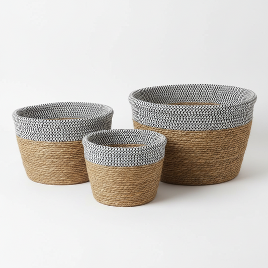 Patterned Woven Baskets