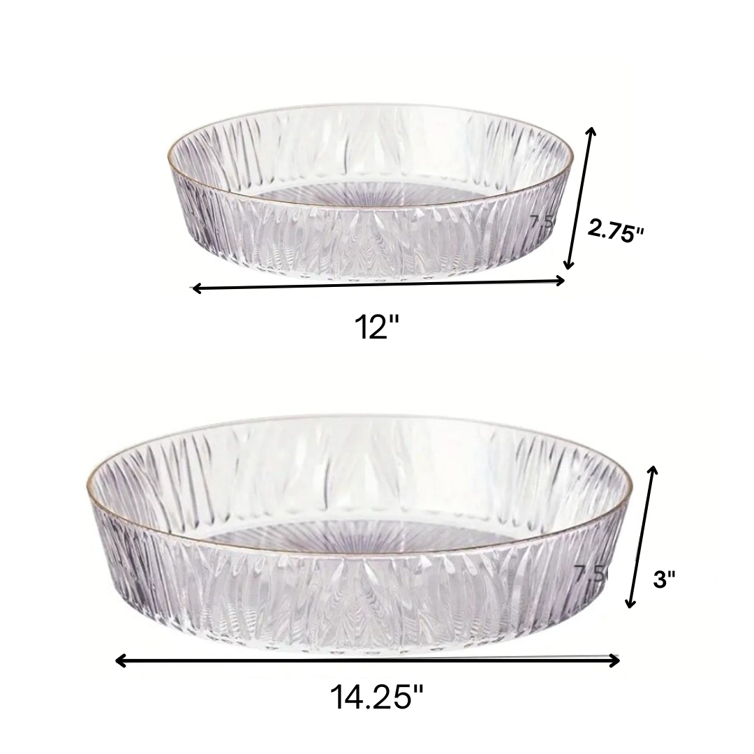 Round Acrylic Serving Platter