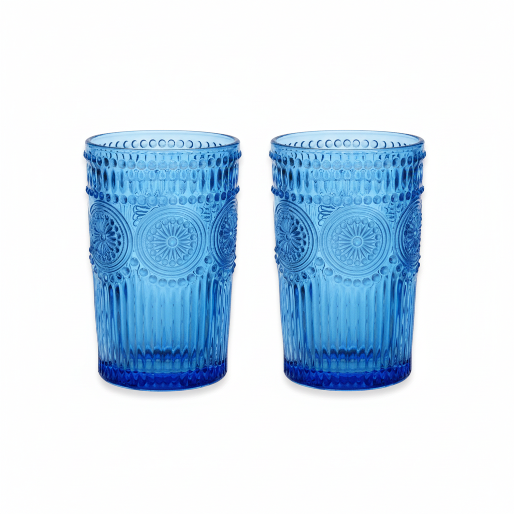 Embossed Drinking Glass