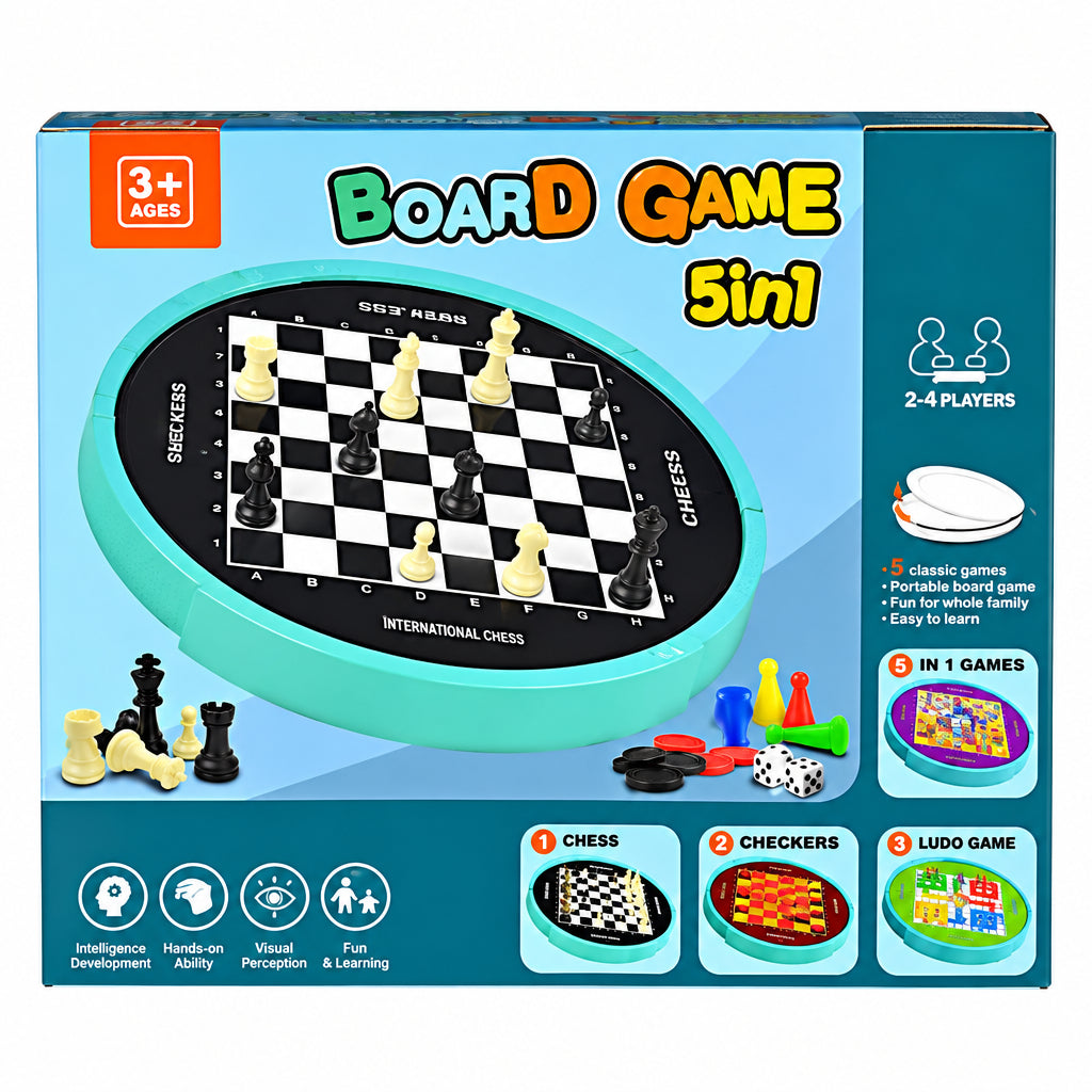 5 in 1 Board Games