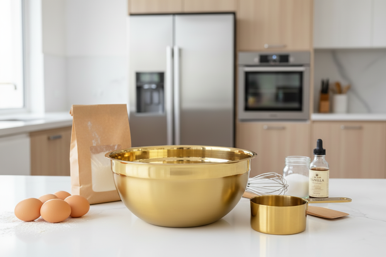 Gold Mixing Bowl
