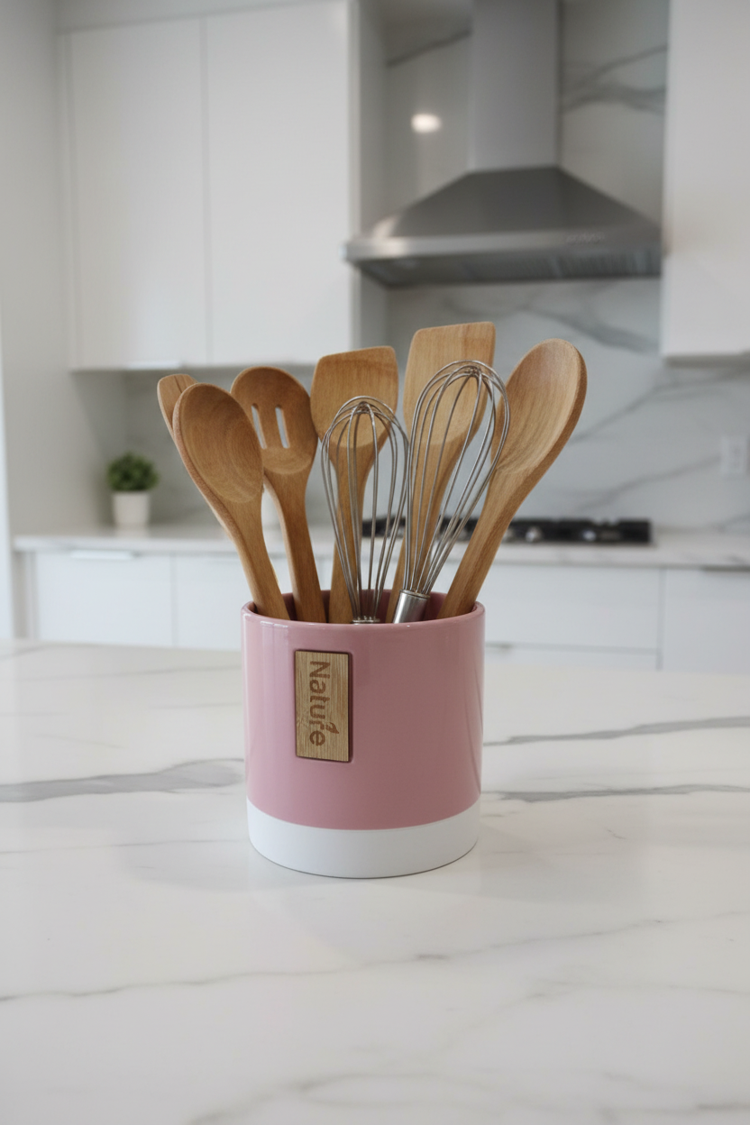 Pink Ceramic Holder