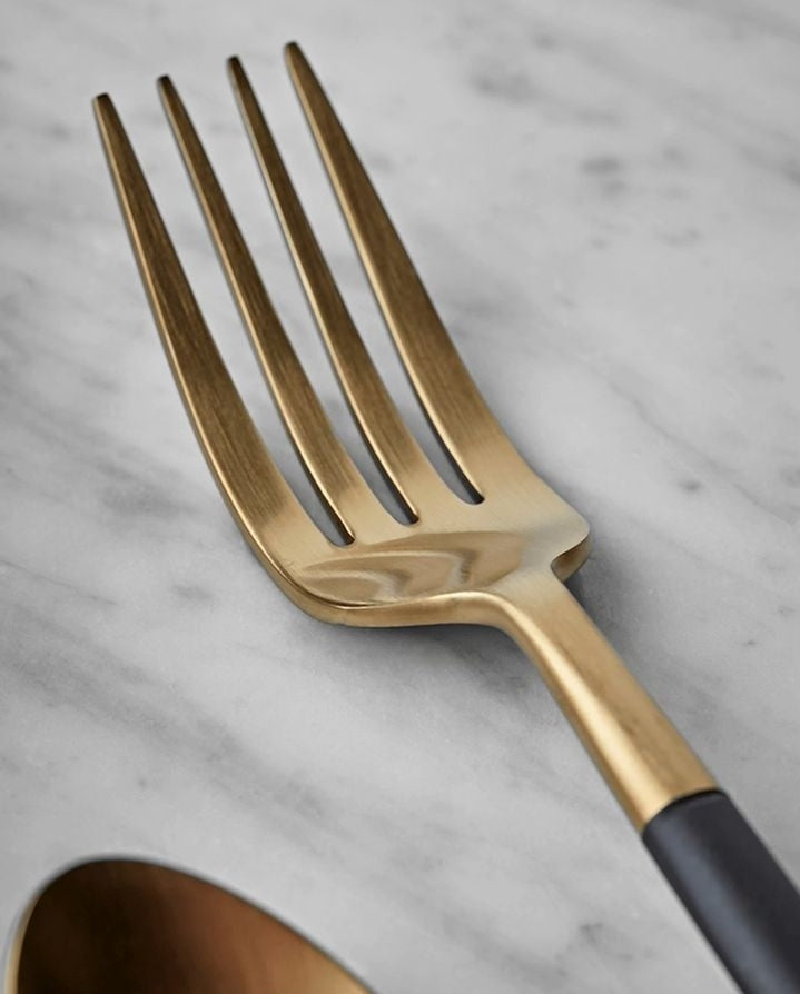 Black & Gold Stainless Steel Cutlery