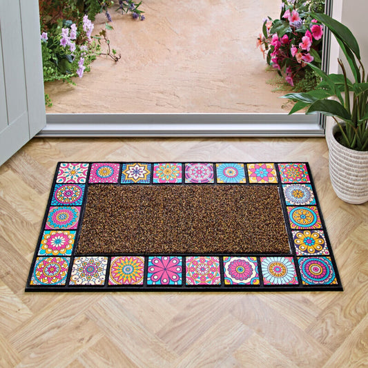 Multicolored Mosaic Mat