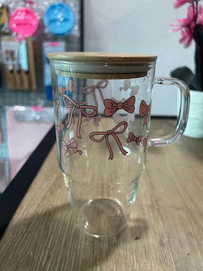Glass Bow Mug
