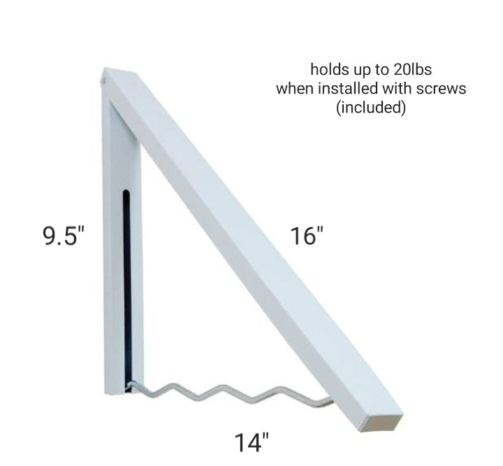 Folding Wall-Mount Clothes Hanger