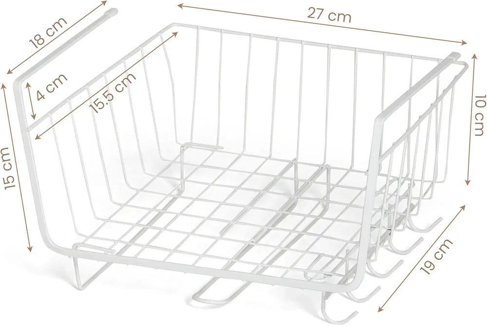 Under Shelf Organizer with Hooks