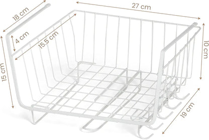 Under Shelf Organizer with Hooks