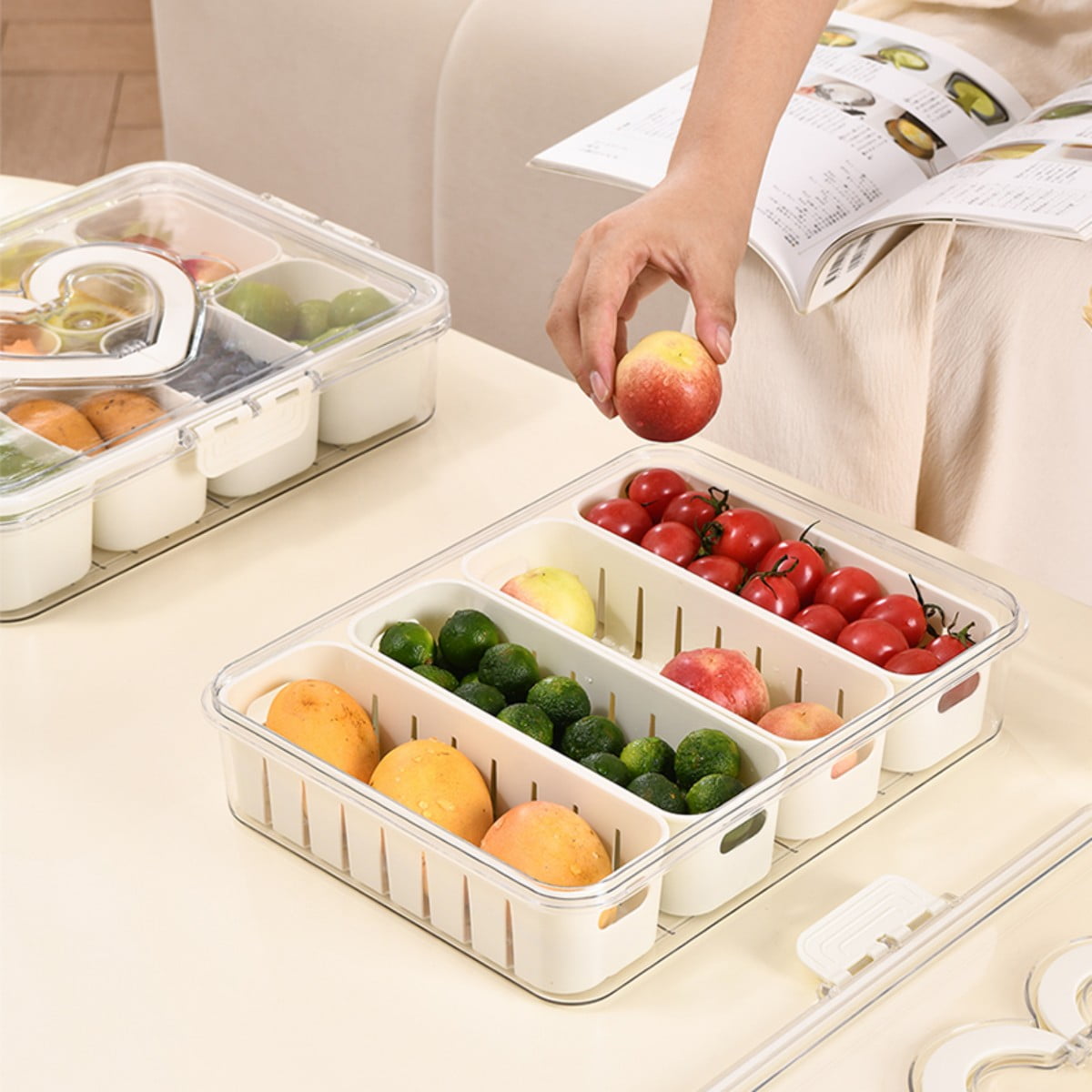4 Compartment Snack Box