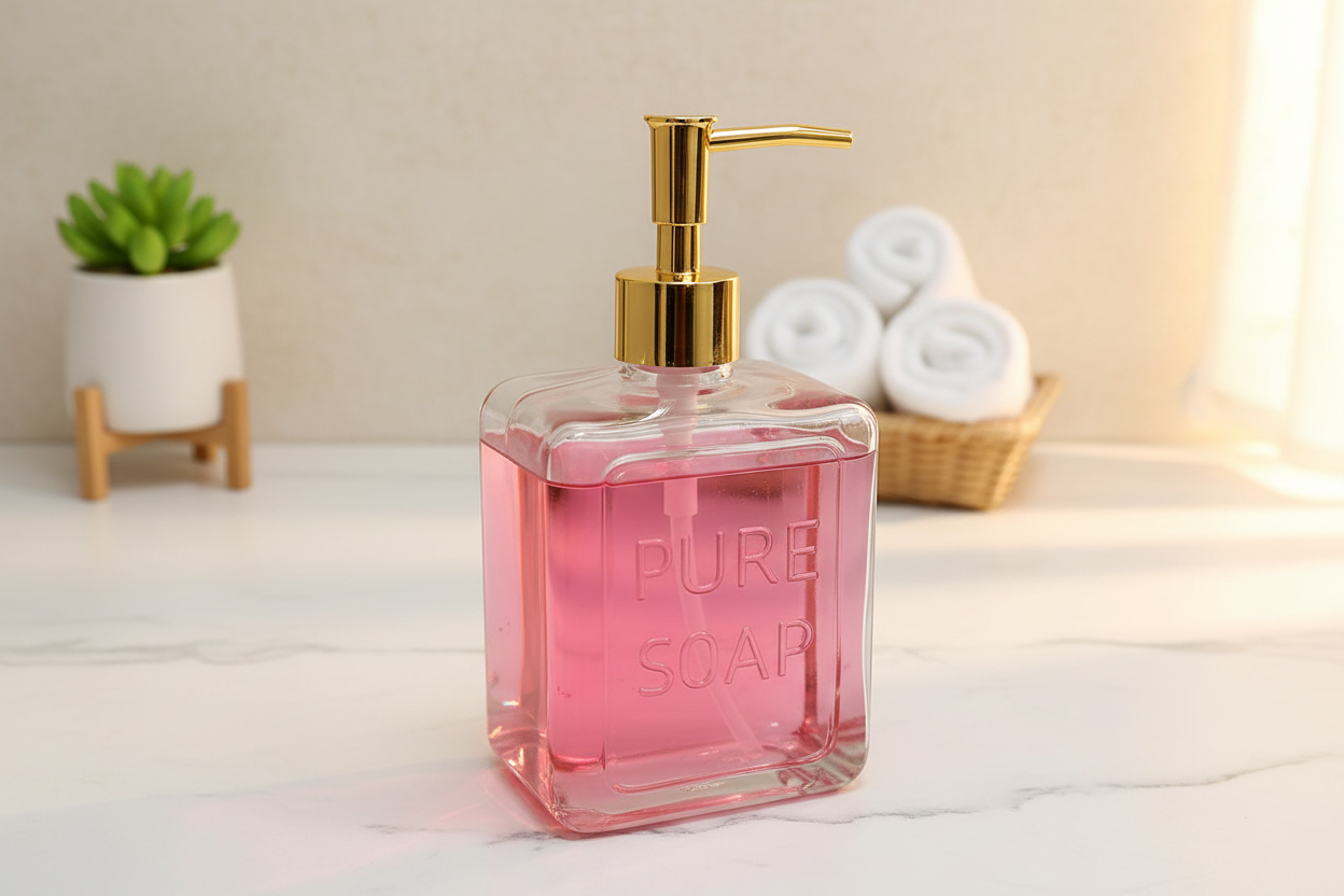 Glass Soap Bottles