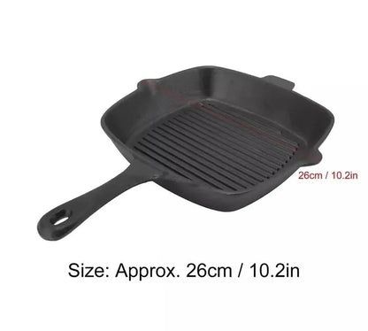 10" Cast Iron Grill Pan