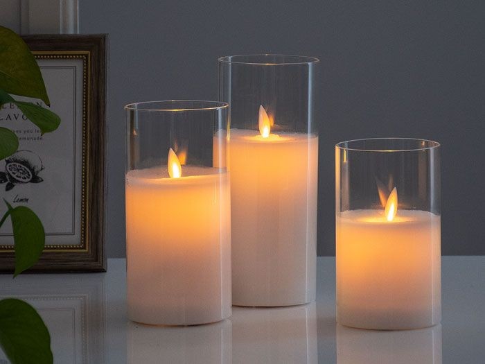 Flameless Pillar Candles